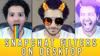 NEW Snapchat "Snap Cam" - How to Use Snapchat Filters on Desktop Computer (SnapCam Update 2018)