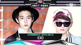 HD | 130725 EXO - Comeback Next Week @ M! Countdown