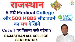 Government Medical College in Rajasthan cut off 2023, Rajasthan cut off 2023, 5 नये Medical College