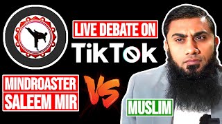 Live Debate On TikTok | Mindroaster Saleem Mir Vs Muslim