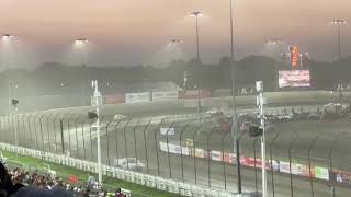 Jessica Friesen flip at Knoxville Raceway NASCAR Camping World Truck Series