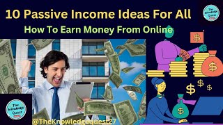 10 Passive Income Ideas| How to make money from online| online money| Earn Money Ideas #finance