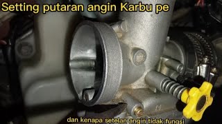 Setel angin dan langsam karburator pe28, di vixion