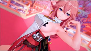 八重神子/Yae miko- Girls 【MMD Genshin Impact/4K/原神MMD】