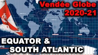 Обзор #2 Vendée Globe 2020-2021. Экватор и Южная Атлантика