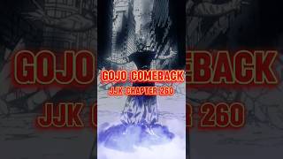 Gojo Comeback Confirm JJK chapter 260#shorts#anime#jjk