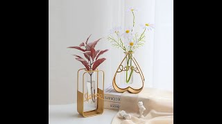 Gold Vase Metal Hydroponic