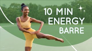 QUICK ENERGY BOOST (pilates + barre cardio workout) ✨ DAY 7 ~ 24 DAYS of BARRE