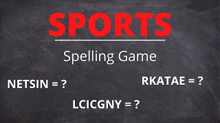 Scrambled Word Game: Sports