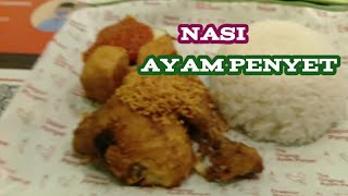 Nasi ayam penyet sedap,TaK sabar nahan lapar dan