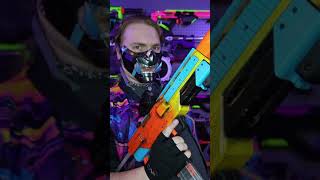 This Cyberpunk Nerf PDW is AWESOME. #Shorts