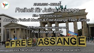 #FreeAssangeBerlin - 27.09.2021 Sondermahnwache