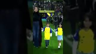 Ronaldo’s was there to support his unveiling as Al Nassr player