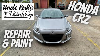 Honda CRZ Hybrid Repair & Paint @UncleKeithsPaintshop