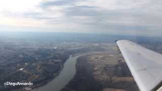 Landing to Washington Dulles from La guardia (New York) United Express Embraer 145