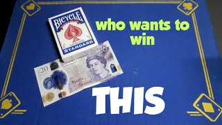 Just for FUN £20 bet card trick