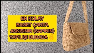 KAĞIT İP BAGET ÇANTA ASKISI (SAPI) NASIL YAPILIR