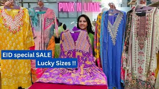 EID special SALE - Lucky Sizes | Pink n Lime ||