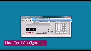 BOSCH Conettix: Line Card Configuration