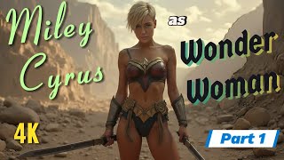 KI - AI generated Miley Cyrus as Wonder Woman Part 1