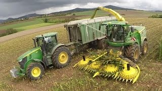 John Deere 8400i & Claas Jaguar 930, 5x John Deere, Deutz [HD]