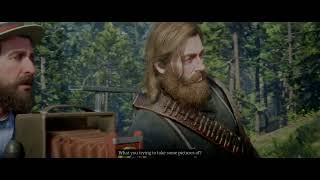 ALMOST EATEN BY A HUGE BEAR - Red Dead Redemption 2 Gameplay No commentary - P54