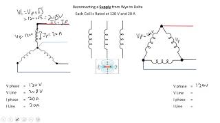 Wye Supply Re-Connected in Delta