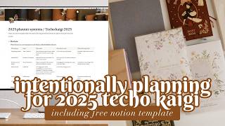 How to be more intentional while deciding your planner system for 2025 💫 with free notion template