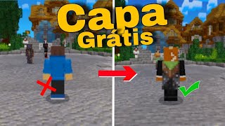 Como ter qualquer capa de graça no Minecraft Bedrock (PIRATA ou ORIGINAL)