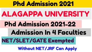 phd admission 2021 | central university phd admission 2021 | phd notification 2021