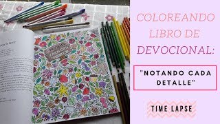 Coloreando Devocional: El mundo de mi Padre (Time lapse coloring) | Faby Vega | Video 20