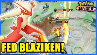 THIS Is What A FED BLAZIKEN Looks Like In A Game! UNPLAYABLE For The Enemies! | Pokemon Unite