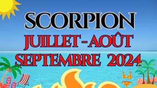 #SCORPION ♏ JUILLET AOÛT SEPTEMBRE 2024 - EXCELLENT TRIMESTRE TOUT VA TRÈS 🍀🍀