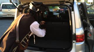 Captain Jack Sparrow showcases the 2005 Nissan Lafesta Rider Autech