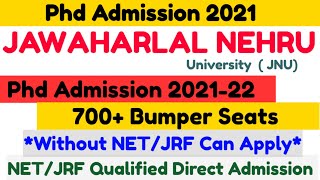 phd admission 2021 | phd notification 2021 | jnu phd admission 2021 jnu phd notification 2021