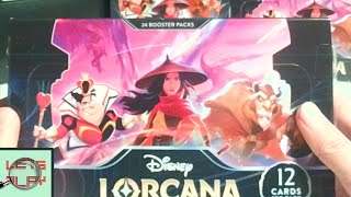 Opening another booster box of Disney Lorcana Rise of the Floodborn