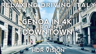 Driving Italy Genoa in 4K - Around Downtown New Release 3 September 24 - Italy Travel Video