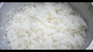 This is how Asian cook rice. Cook rice in traditional way