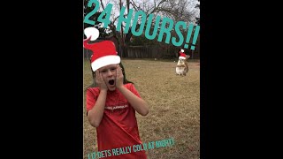 24 HOURS OUTSIDE | LukePlayz18 (so cold)