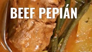 PEPIAN DE COSTILLAS DE RES.. BEEF PEPIÁN