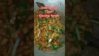 orek tempe dan kacang tanah goreng @putunewarokchannel #tempe #orektempe #shotviralvideo