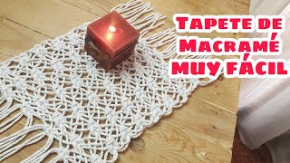 Tapete de Macramé muy fácil