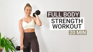 Full Body Strength Workout With Dumbbells