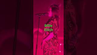 Stylish Billie Eilish performing on stage / Billie Eilish