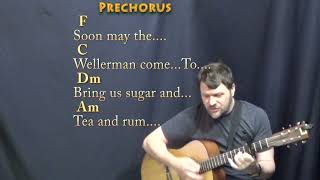 Wellerman (Nathan Evans - Sea Shanty) Guitar Cover with Chords/Lyrics - Capo 3rd Fret