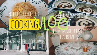 Cooking Noodle Fried Rice and Baking Orders | Visiting Downtown Bangkok after Lockdown