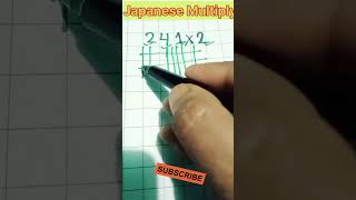 Japanese Multiply trick #shorts#multiplication  #multiplication