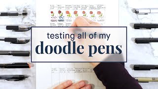 what is my favorite pen for doodling and is it waterproof?