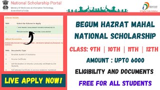 Begum Hazrat Mahal National Scholarship | NSP 2022-23 | How To Apply For Begum Hazrat Scholarship