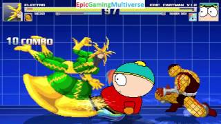 Shocker And Electro VS Eric Cartman And Rainbow Dash In A MUGEN Match / Battle / Fight